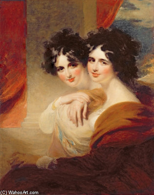 Buy Museum Art Reproductions Anna Et Catherine Lopoukhine - by George Henry Harlow (1787-1819, United Kingdom) | ArtsDot.com