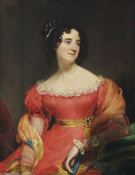 Order Art Reproductions Georgiana Carolina Dashwood, Lady Hastings by Henry William Pickersgill (1782-1875, United Kingdom) | ArtsDot.com