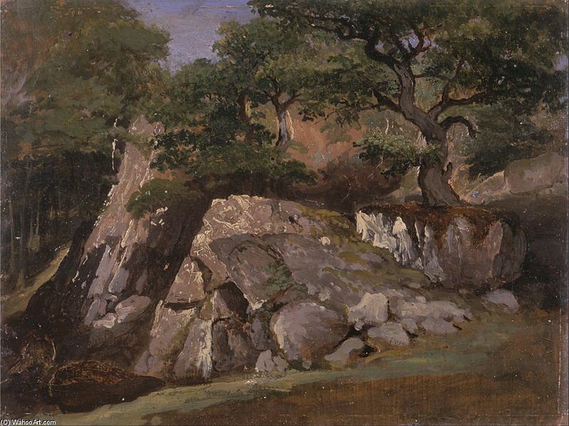 Buy Museum Art Reproductions A View Of The Valley Of Rocks Near Mittlach by James Arthur O Connor (1792-1841, Ireland) | ArtsDot.com