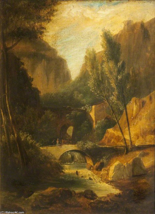 Buy Museum Art Reproductions In The Swiss Alps by James Arthur O Connor (1792-1841, Ireland) | ArtsDot.com