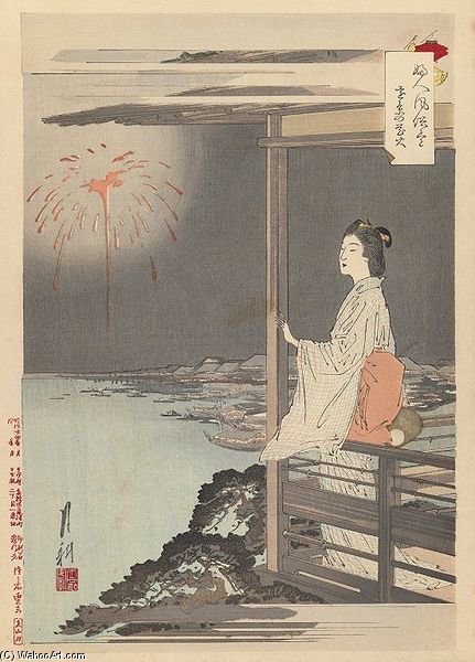 Buy Museum Art Reproductions Woman`s Customes And Manners by Ogata Gekko (1859-1920, Japan) | ArtsDot.com