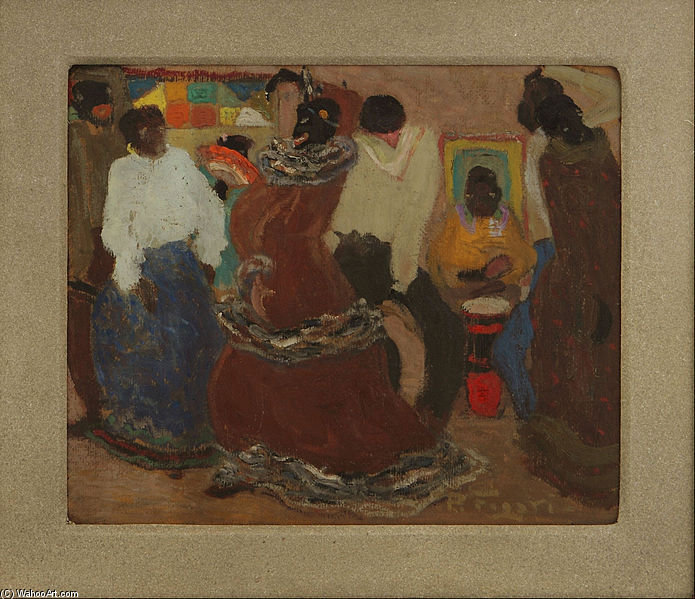 Order Art Reproductions Candombe by Pedro Figari (1861-1939, Uruguay) | ArtsDot.com