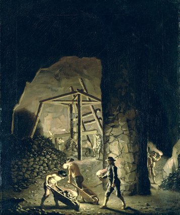 Buy Museum Art Reproductions Gallery In Falun Copper Mine by Pehr Hillestrom (1732-1816, Sweden) | ArtsDot.com