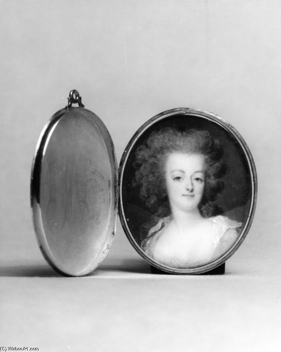 Order Artwork Replica Portrait Of Queen Marie Antoinette by Peter Adolf Hall (1739-1793, Sweden) | ArtsDot.com