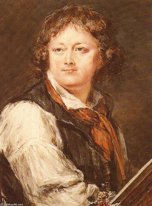 Order Art Reproductions Self-portrait by Peter Adolf Hall (1739-1793, Sweden) | ArtsDot.com