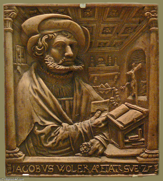 Order Oil Painting Replica Portrait Of Jakob Woler by Peter The Elder Dell (1490-1552, Germany) | ArtsDot.com