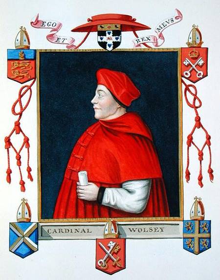 Order Paintings Reproductions Portrait Of Thomas Wolsey Cardinal And Statesman From `memoirs Of The Court Of Queen E, 1475 by Sarah Countess Of Essex (1761-1838) | ArtsDot.com