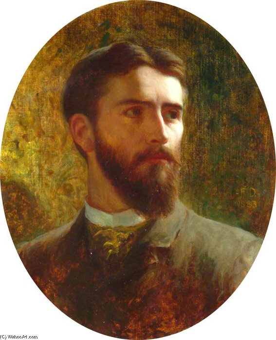 Order Oil Painting Replica Self Portrait by Frank Dicksee (1853-1928, United Kingdom) | ArtsDot.com