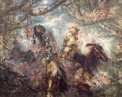 Order Oil Painting Replica The Enchanted Forest by John Gilbert (1817-1897, United Kingdom) | ArtsDot.com