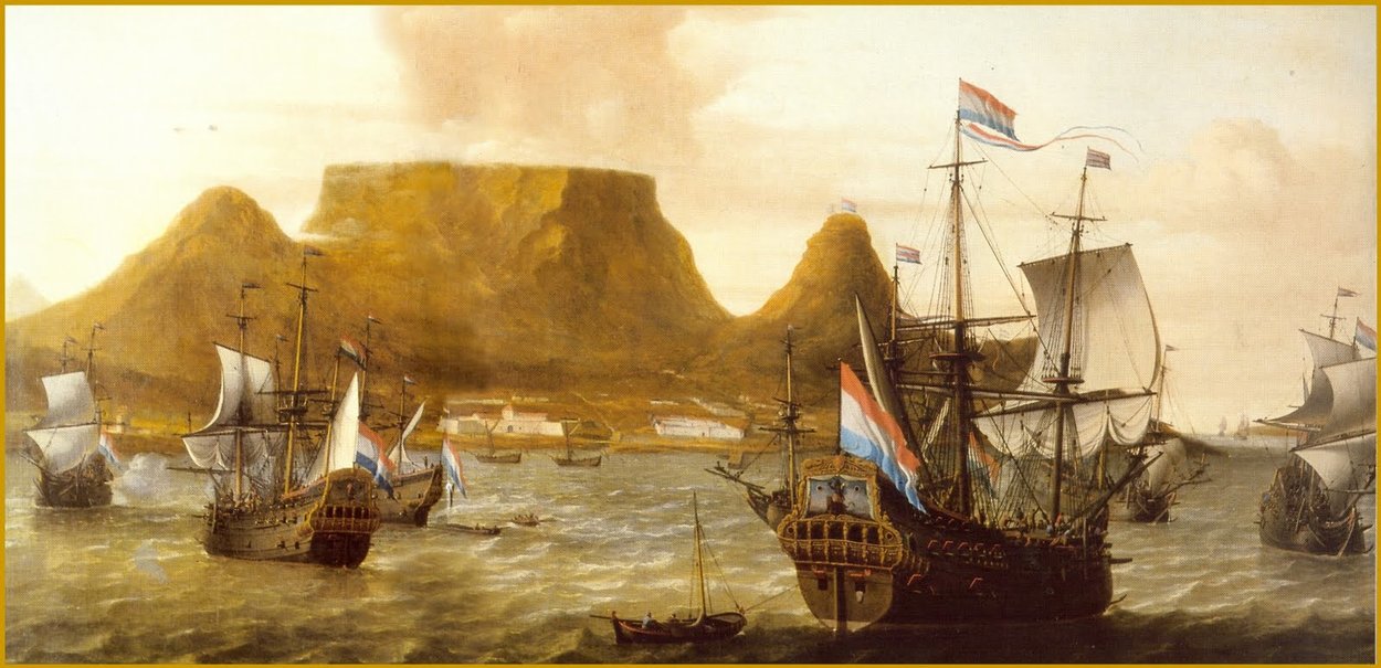 Order Oil Painting Replica The Africa In Table Bay by Aernout Smit (1641-1710, Netherlands) | ArtsDot.com