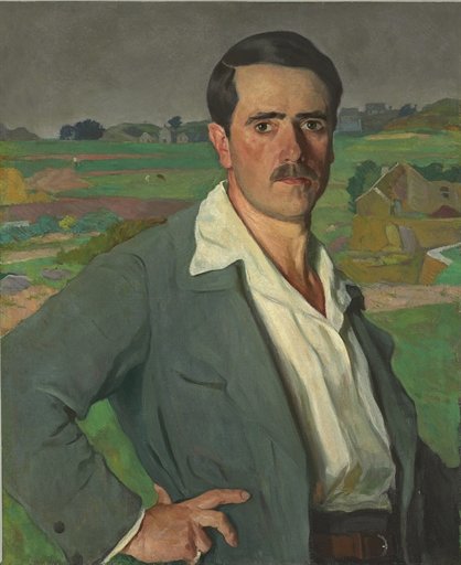 Buy Museum Art Reproductions Self-portrait by Arnold Borisovich Lakhovsky (1880-1937, Russia) | ArtsDot.com