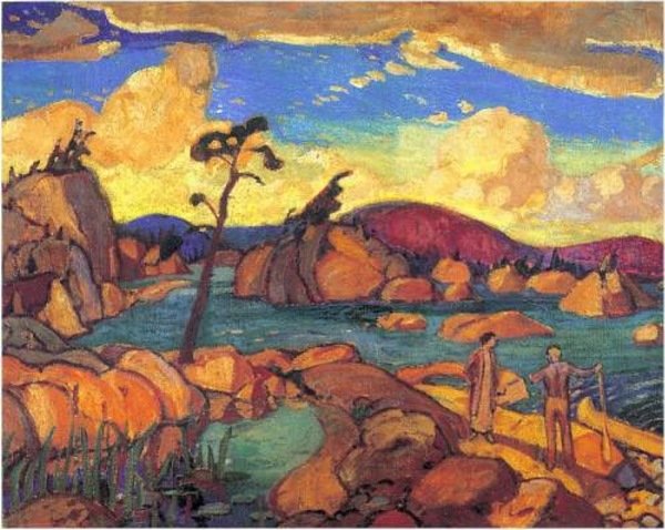 Order Oil Painting Replica The Happy Isles by Arthur Lismer (Inspired By) (1885-1969, United Kingdom) | ArtsDot.com