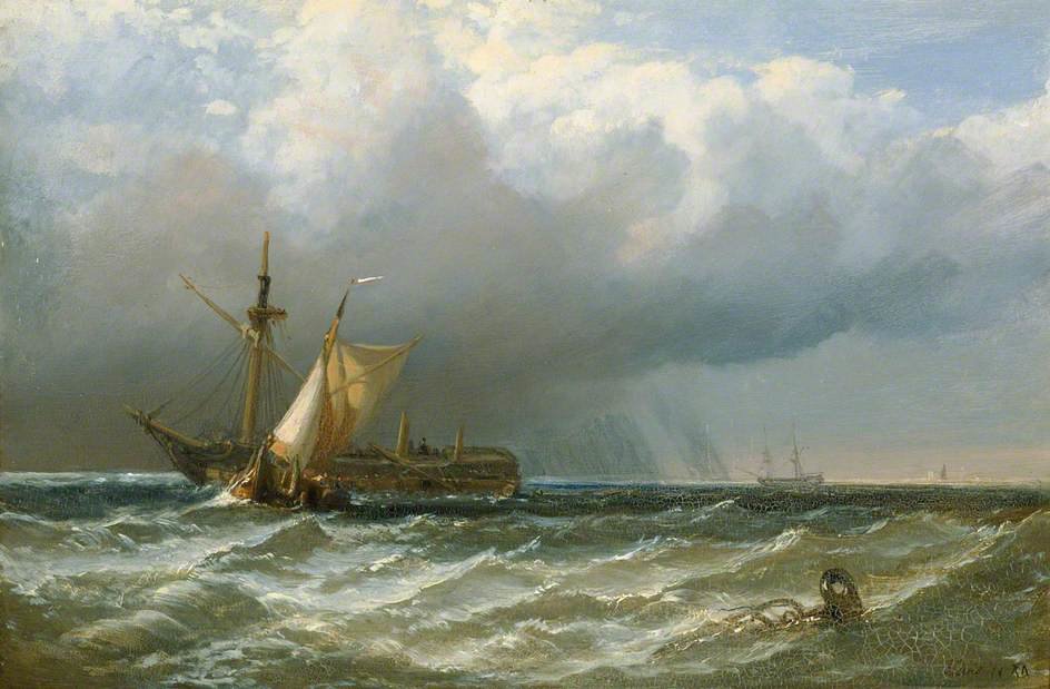 Buy Museum Art Reproductions After A Storm by Clarkson Frederick Stanfield (1793-1867, United Kingdom) | ArtsDot.com