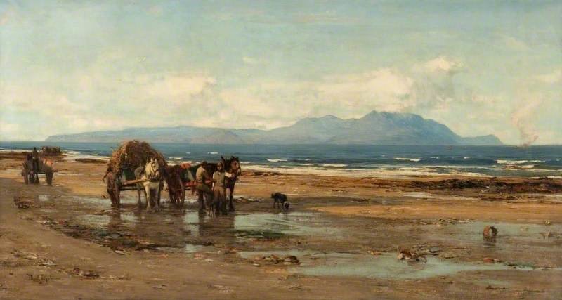 Order Oil Painting Replica Arran From The Ayrshire Coast by David Farquharson (1839-1907, United Kingdom) | ArtsDot.com