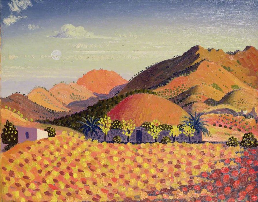 Order Art Reproductions Spanish Landscape by Derwent Lees (1884-1931, Australia) | ArtsDot.com