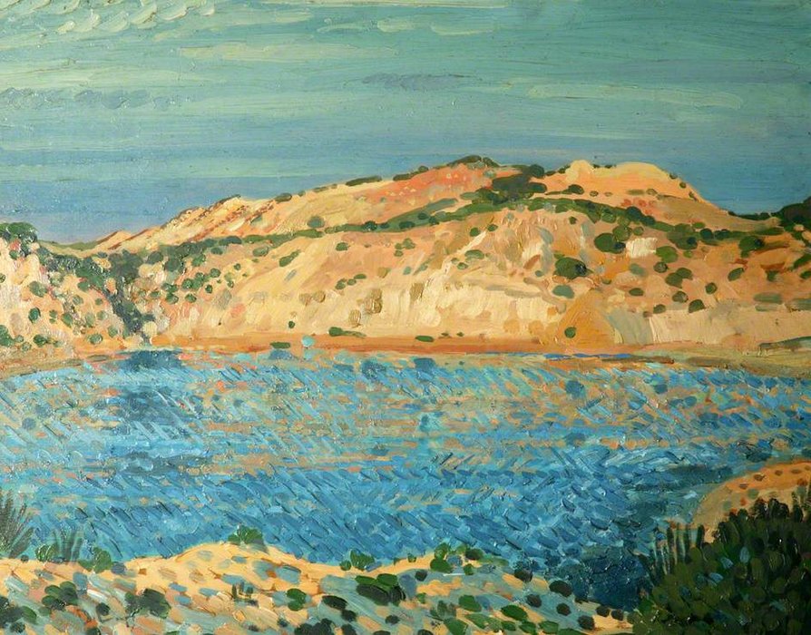 Order Oil Painting Replica The Blue Pool by Derwent Lees (1884-1931, Australia) | ArtsDot.com