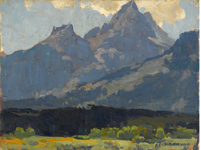 Buy Museum Art Reproductions A View From The Valley Floor Towards The Sierras by Edgar Alwin Payne | ArtsDot.com