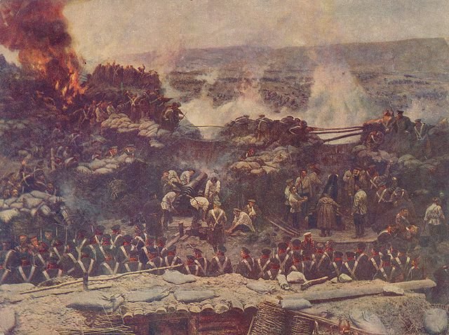 Buy Museum Art Reproductions The Siege Of Sevastopol (detail) by Franz Roubaud (1856-1928, Russia) | ArtsDot.com