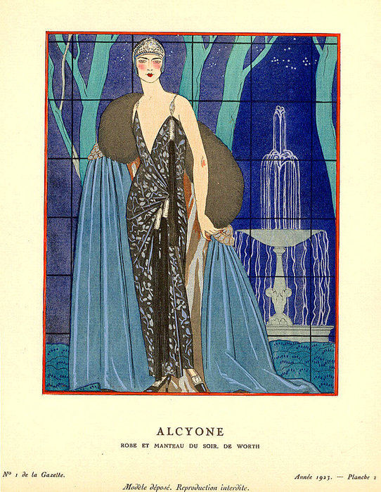 Order Paintings Reproductions Alcyone by Georges Barbier (1882-1932, France) | ArtsDot.com