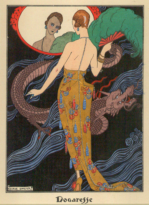 Order Oil Painting Replica Dogaresse by Georges Barbier (1882-1932, France) | ArtsDot.com