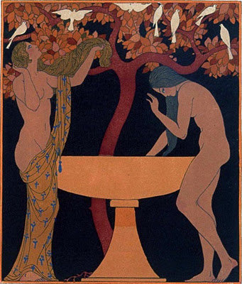 Buy Museum Art Reproductions The Songs Of Bilitis by Georges Barbier (1882-1932, France) | ArtsDot.com
