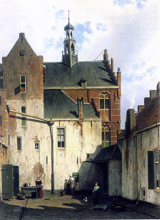 Order Paintings Reproductions Culemborg by Jan Weissenbruch (1824-1903, Netherlands) | ArtsDot.com