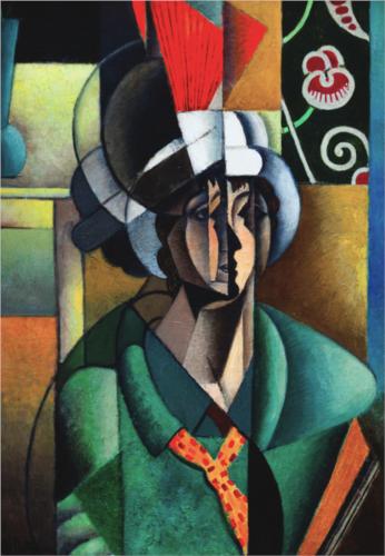 Buy Museum Art Reproductions Woman With Fan by Jean Dominique Antony Metzinger (Inspired By) (1883-1956, France) | ArtsDot.com