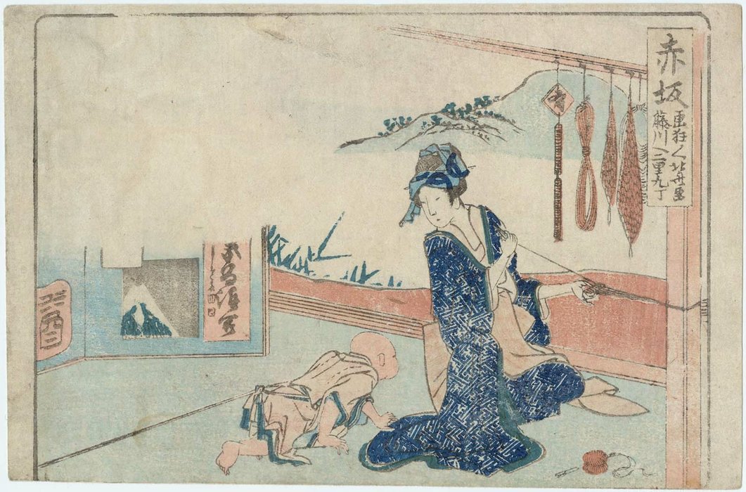 Order Art Reproductions Akasaka by Katsushika Hokusai (1760-1849, Japan) | ArtsDot.com