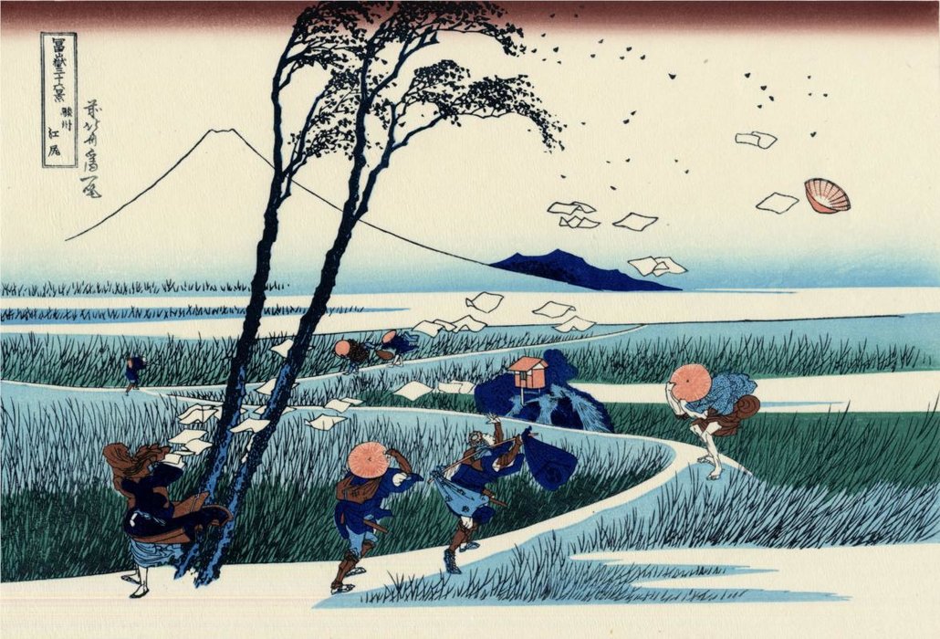 Order Paintings Reproductions Ejiri In The Suruga Province by Katsushika Hokusai (1760-1849, Japan) | ArtsDot.com