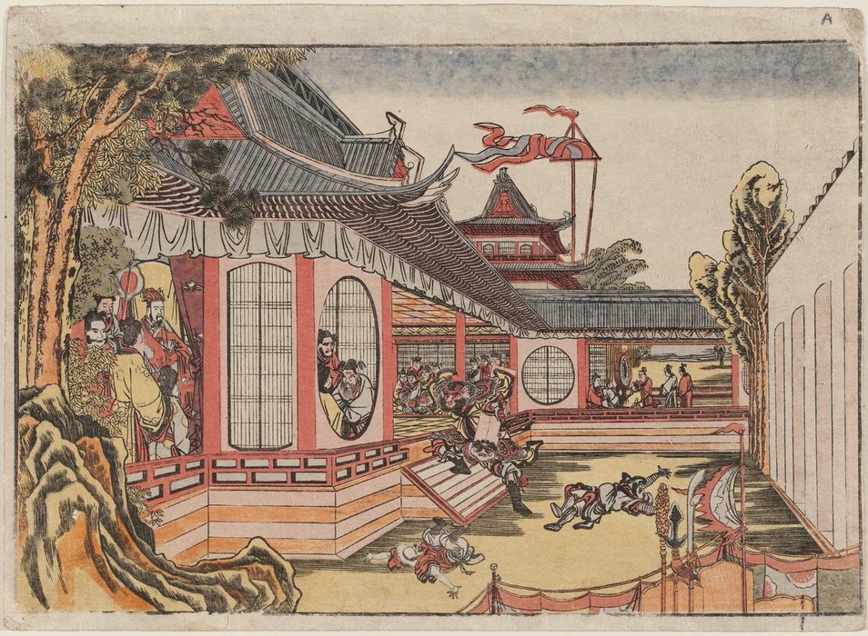 Order Paintings Reproductions Fan Kuai And The Banquet At Hongmen by Katsushika Hokusai (1760-1849, Japan) | ArtsDot.com