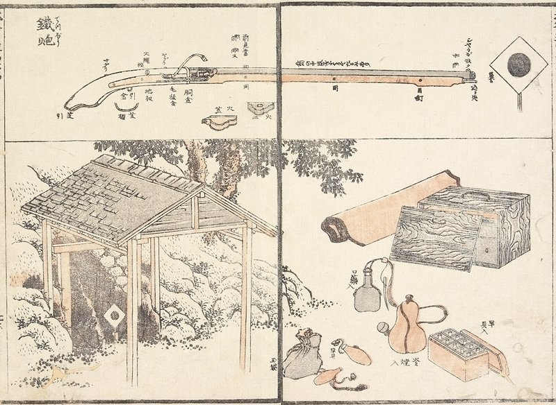 Order Art Reproductions Firelock by Katsushika Hokusai (1760-1849, Japan) | ArtsDot.com