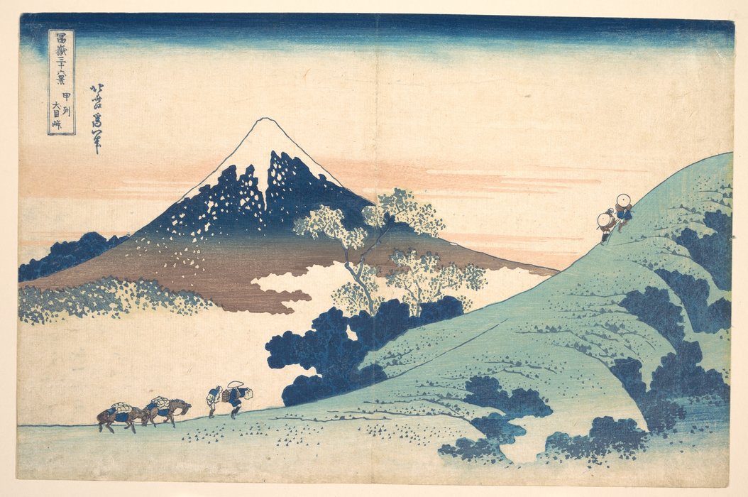Order Oil Painting Replica Fuji From Inume by Katsushika Hokusai (1760-1849, Japan) | ArtsDot.com