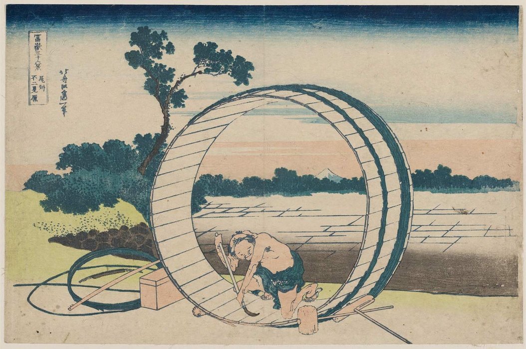 Buy Museum Art Reproductions Fuji View Plain In Owari Province by Katsushika Hokusai (1760-1849, Japan) | ArtsDot.com