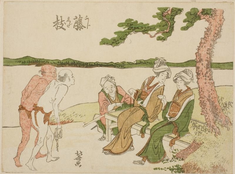 Order Art Reproductions Fujieda Station On The Tokaido by Katsushika Hokusai (1760-1849, Japan) | ArtsDot.com