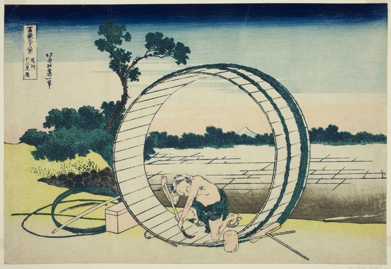 Order Oil Painting Replica Fujimigahara In Owari Province by Katsushika Hokusai (1760-1849, Japan) | ArtsDot.com