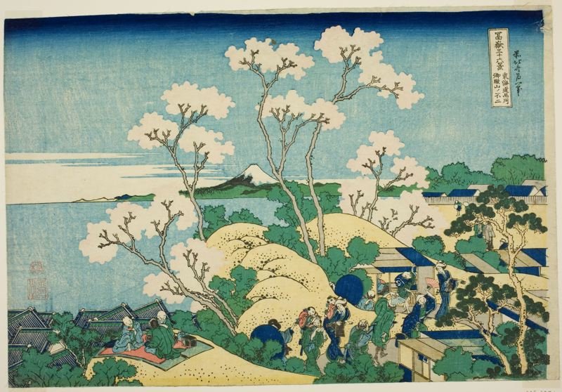 Buy Museum Art Reproductions Goten Hill At Shinagawa On The Tokaido by Katsushika Hokusai (1760-1849, Japan) | ArtsDot.com