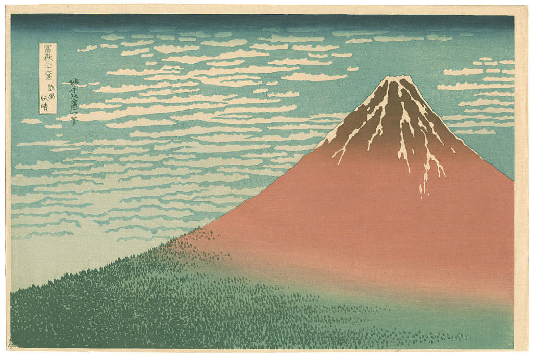 Order Paintings Reproductions Red Fuji by Katsushika Hokusai (1760-1849, Japan) | ArtsDot.com
