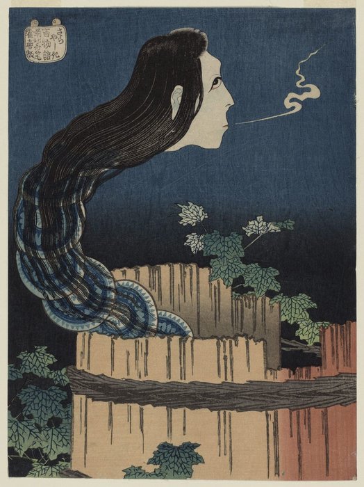 Order Artwork Replica The Mansion Of The Plates by Katsushika Hokusai (1760-1849, Japan) | ArtsDot.com