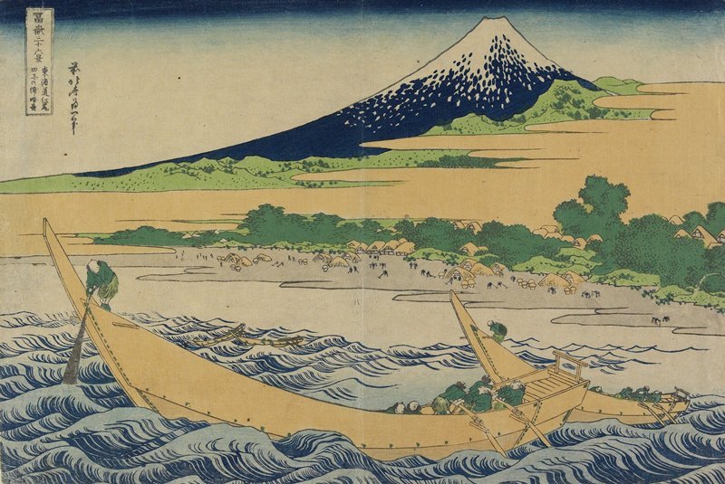 Order Artwork Replica The Shore At Tago Near Ejiri On The Tokaido by Katsushika Hokusai (1760-1849, Japan) | ArtsDot.com