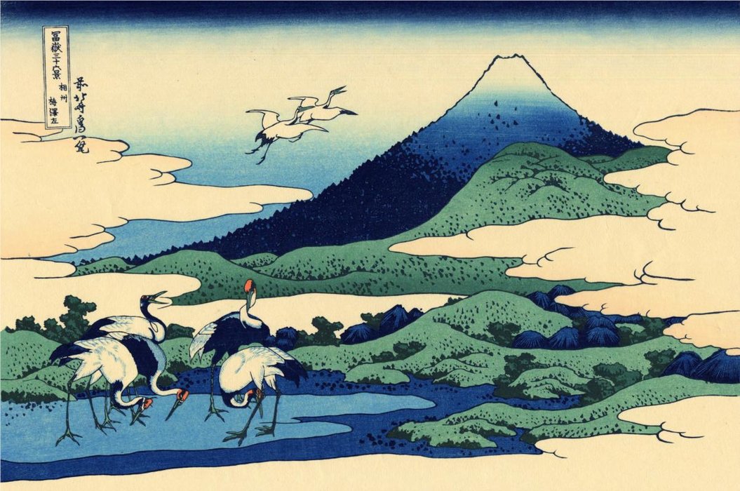 Order Oil Painting Replica Umegawa In Sagami Province by Katsushika Hokusai (1760-1849, Japan) | ArtsDot.com