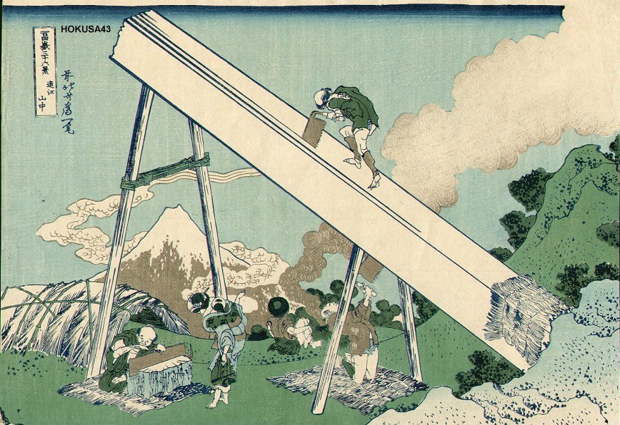 Order Paintings Reproductions Views Of Mt. Fuji, Totomi Sanchu by Katsushika Hokusai (1760-1849, Japan) | ArtsDot.com