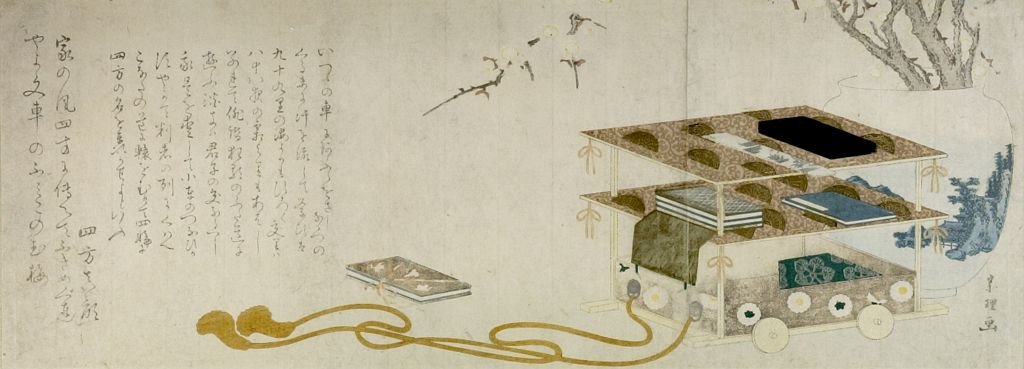 Order Artwork Replica Wheeled Writing Table by Katsushika Hokusai (1760-1849, Japan) | ArtsDot.com