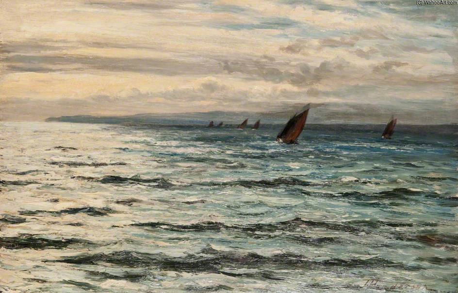 Order Paintings Reproductions Seascape by Joseph Henderson (1832-1908, Scotland) | ArtsDot.com
