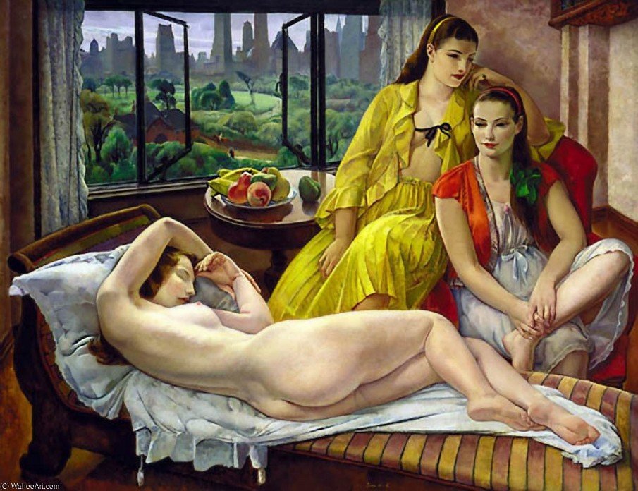 Buy Museum Art Reproductions Summer In New York by Leon Kroll (Inspired By) (1884-1974, United States) | ArtsDot.com