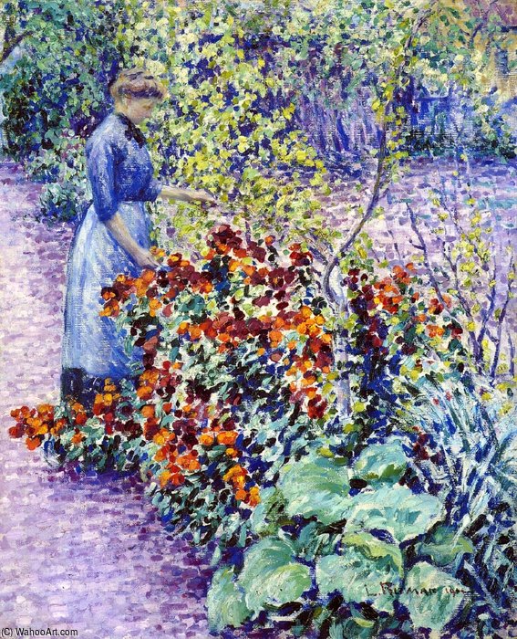 Order Artwork Replica Garden In Giverny by Louis Ritman (Inspired By) (1889-1963, Russia) | ArtsDot.com