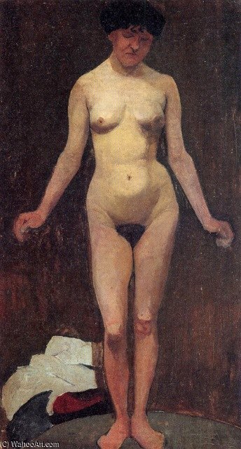 Order Art Reproductions Female Nude by Paula Modersohn Becker (1876-1907, Germany) | ArtsDot.com