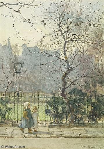 Buy Museum Art Reproductions Kensington Gardens by Rose Maynard Barton (1856-1930, Ireland) | ArtsDot.com