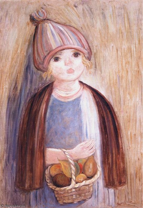 Buy Museum Art Reproductions Dziewczynka by Tadeusz Makowski (1882-1932, Poland) | ArtsDot.com