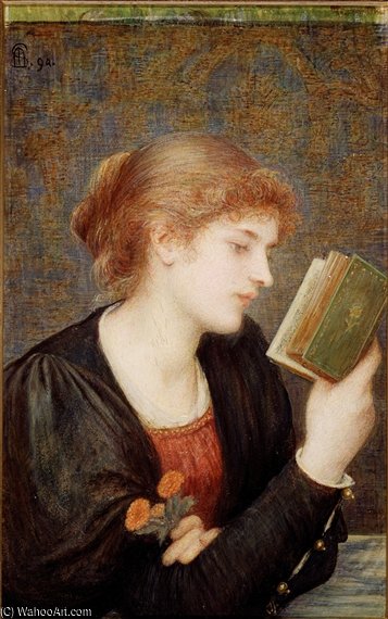 Buy Museum Art Reproductions Love Sonnets by Marie Spartali Stillman (1844-1927, United Kingdom) | ArtsDot.com