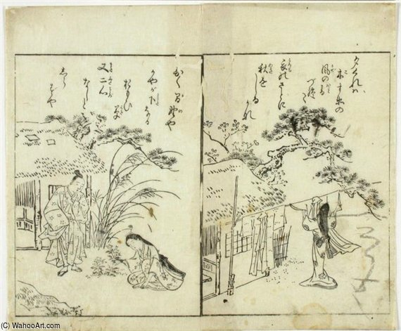 Order Paintings Reproductions Fuzoku-ga by Suzuki Harunobu (1725-1770, Japan) | ArtsDot.com